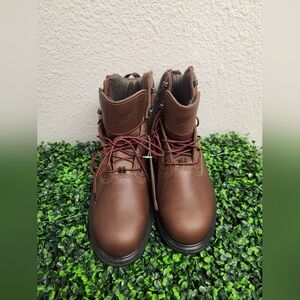 RED WING ASTM F2413-18 STEEL SAFETY TOE LEATHER WORK BOOTS Size 11 D
